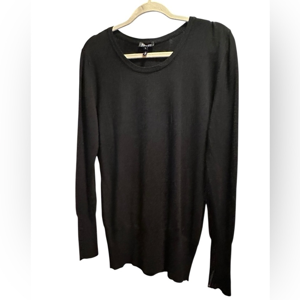 Escada Black Long Sleeve Sweater size L